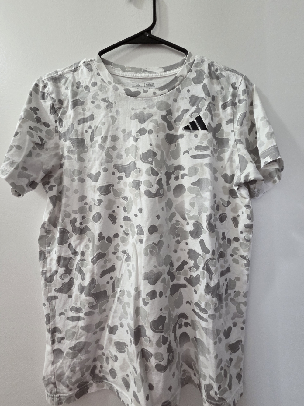 Adidas Gray & White Camouflage Tee